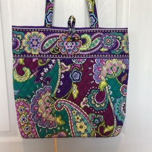 Purple Vera Bradley tote